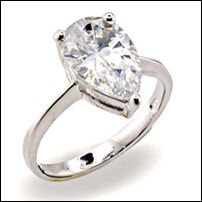1.5 CT Platinum Rhodium Ring