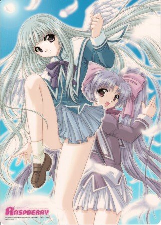 Angel and Devil Raspberry Magazine Vol 6 Shitajiki Anime Pencil Board Game Promo