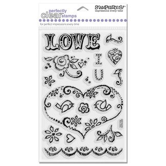 Stampendous Clear - Love Stitch