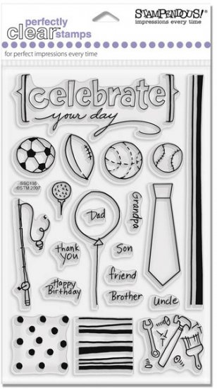 Stampendous Clear - For Him