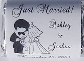 Wedding Favor Mini Candy Wrappers