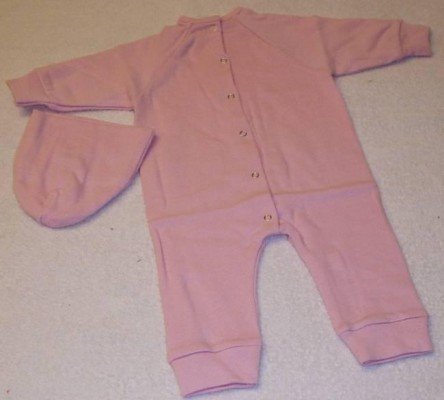 Apple Valley Dolls PINK SLEEPER SUIT WITH PINK CAP BRAND NEW
