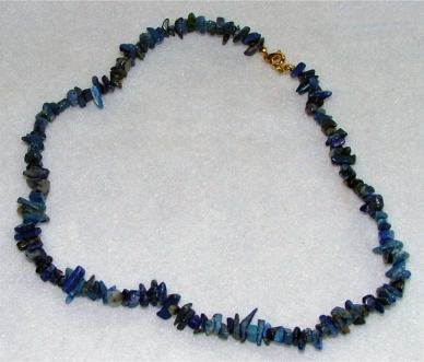 All-natural Lapis Lazuli Chip Necklace