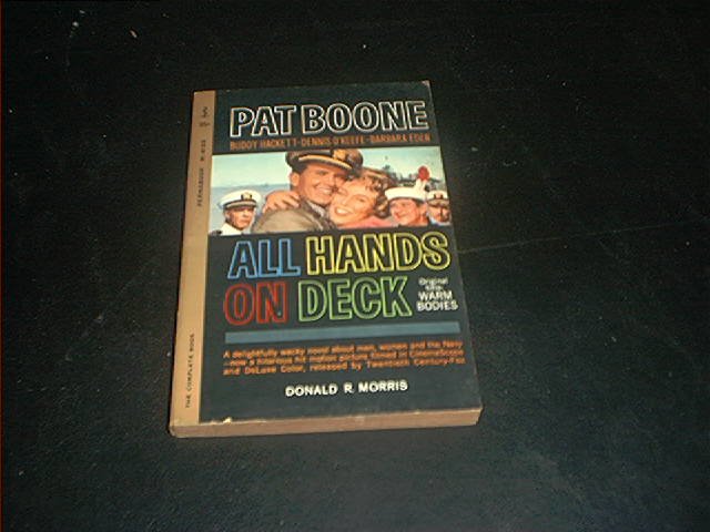 PAT BOONE ALL HANDS ON DECK BOOK BASED ON THE MOVIE 1961 NEAR MINT