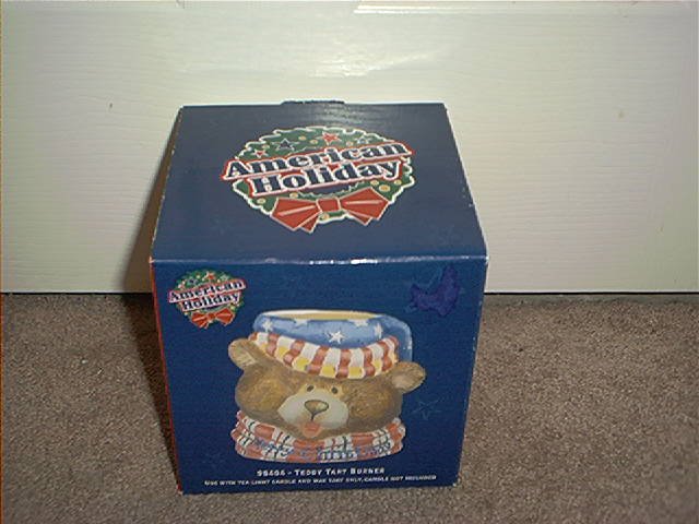AMERICAN HOLIDAY MERRY CHRISTMAS TEDDY TART BURNER BRAND NEW IN BOX