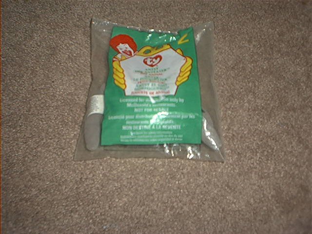 TY MCDONALDS ANTSY THE ANTEATER BEANIE BABY NEW IN PACKAGE