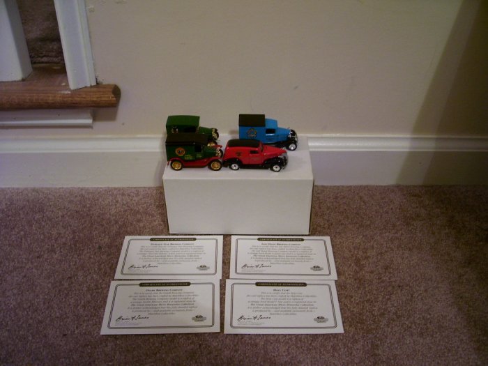 MATCHBOX SET OF 4 DIECAST BEER DELIVERY TRUCKS NEW! 1996