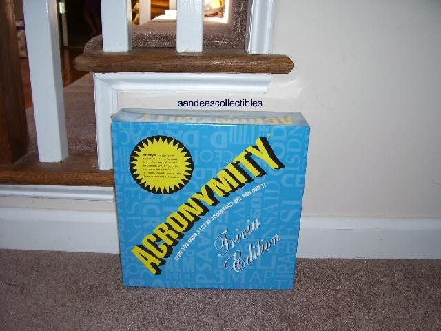 ACRONYMITY BOARD GAME * TRIVIA EDITION * NEW! HTF FROM 2000