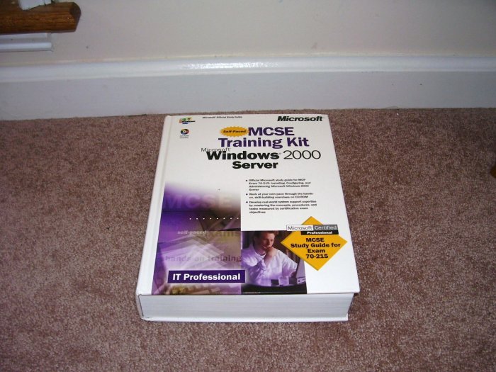 Self Paced MCSE TRAINING KIT WINDOWS 2000 SERVER BOOK EXC! w/SEALED CDROM!