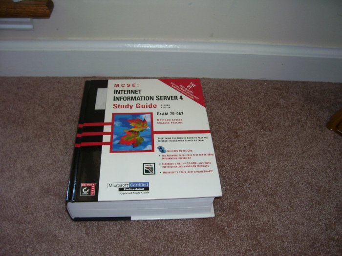 MCSE INTERNET INFORMATION SERVER 4 STUDY GUIDE BOOK H/C w/2 SEALED CDROMS!