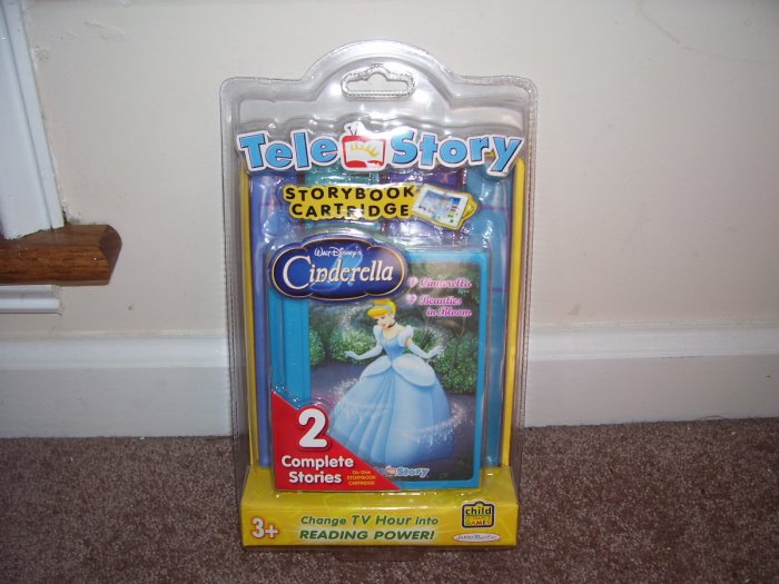 TELE STORY Disney CINDERELLA Storybook Cartridge NEW! 2 STORIES