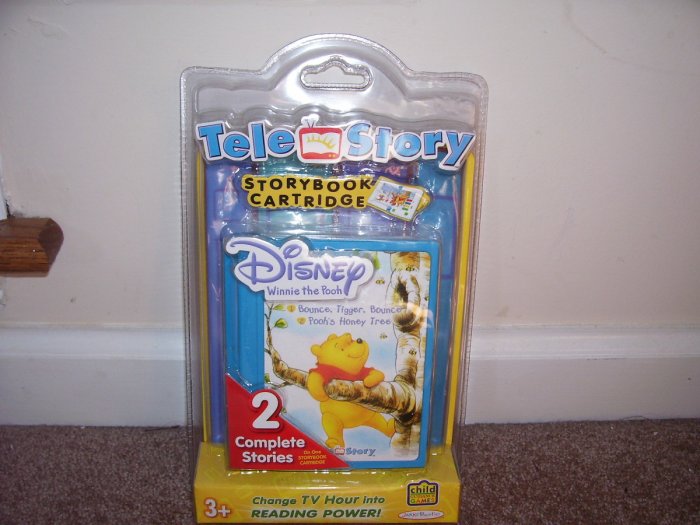 TELE STORY Disney WINNIE THE POOH STORYBOOK CARTRIDGE NEW! 2 STORIES