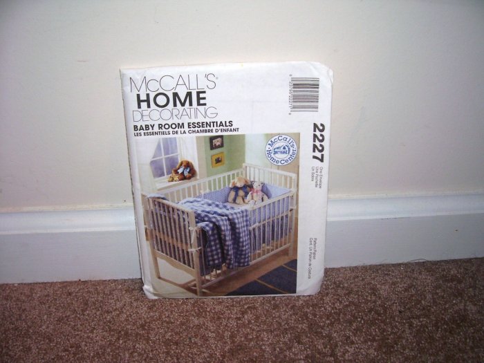 McCALLS Home Decorating BABY ROOM ESSENTIALS PATTERN #2227 From 1999
