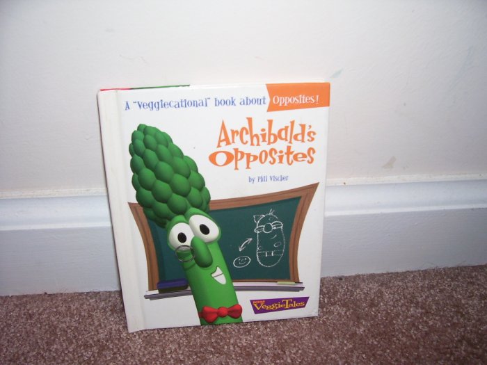 Veggie Tales ARCHIBALD'S OPPOSITES Christian Book CHIK-FIL-A Book LIKE NEW!