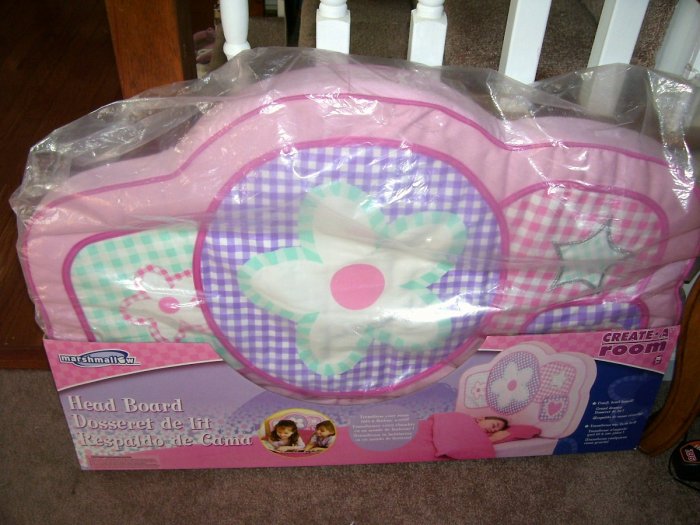 MARSHMALLOW ~ PINK PLUSH HEAD BOARD ~ FOR GIRLS TWIN BED BRAND NEW!
