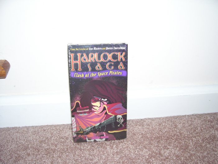 HARLOCK SAGA CLASH OF THE SPACE PIRATES JAPANESE VHS NEW! ENGLISH
