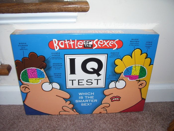 BATTLE OF THE SEXES IQ TEST Board Game BRAND NEW & SEALED! GREAT FOR PARTIES!