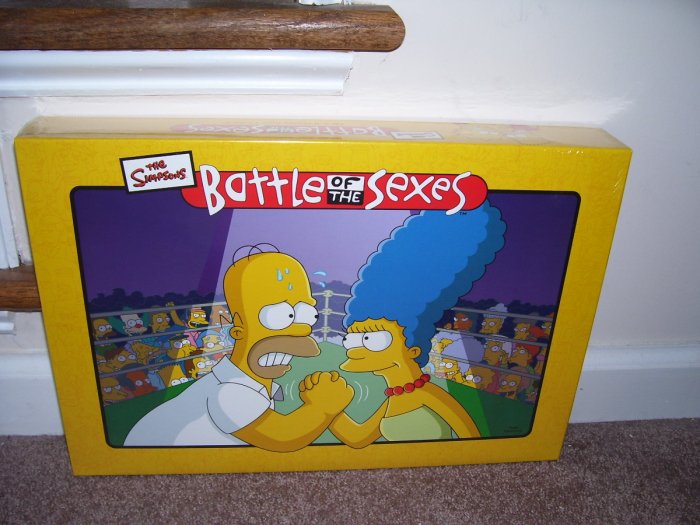 THE SIMPSONS BATTLE OF THE SEXES Board Game NEW! GREAT FOR PARTIES!