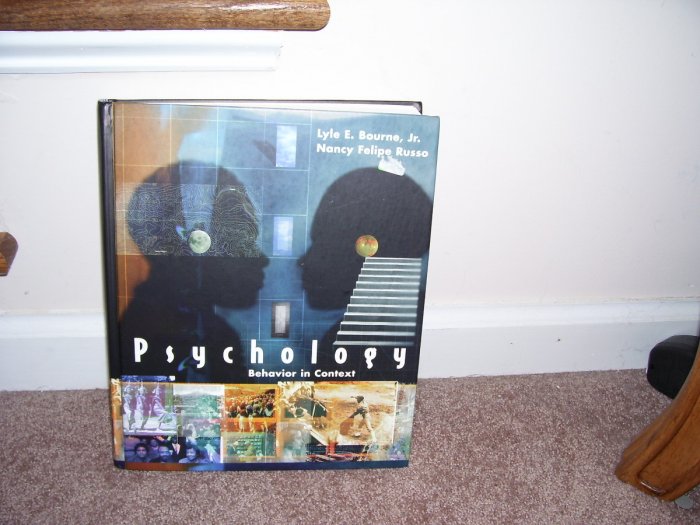 PSYCHOLOGY BEHAVIOR IN CONTEXT TEXTBOOK * INSTRUCTOR'S EDITION * LIKE NEW! HARDCOVER HTF!