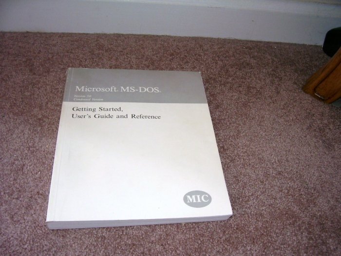 MICROSOFT MS-DOS 5.0 User's Guide & Reference book EXC! 1991