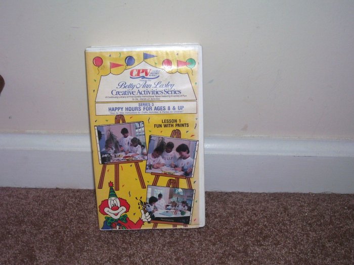 BETTY ANN LASLEY CREATIVE ACTIVITIES SERIES 3 VHS Video EXCELLENT CONDITION! HTF!