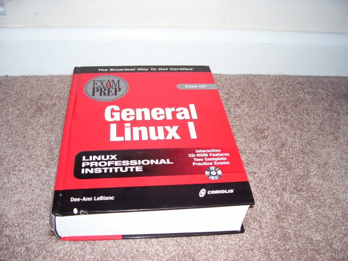 EXAM PREP ~ GENERAL LINUX 1 ~ EXAM 101 BOOK WITH CD-ROM LIKE NEW!