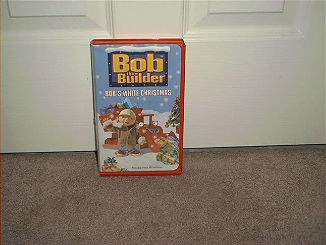 Bob The Builder BOB'S WHITE CHRISTMAS VHS Video in RED CLAMSHELL CASE!