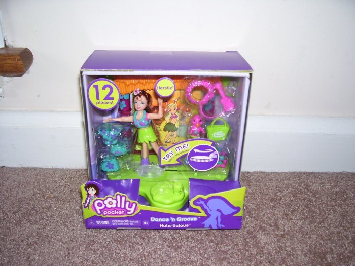 POLLY POCKET * DANCE 'N GROOVE HULA-LICIOUS KERSTIE PLAYSET * NEW!