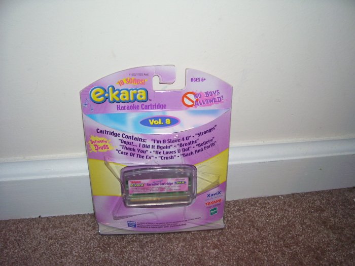 E-KARA * NO BOYS ALLOWED * 10 SONG KARAOKE CARTRIDGE NEW! HARD TO FIND!
