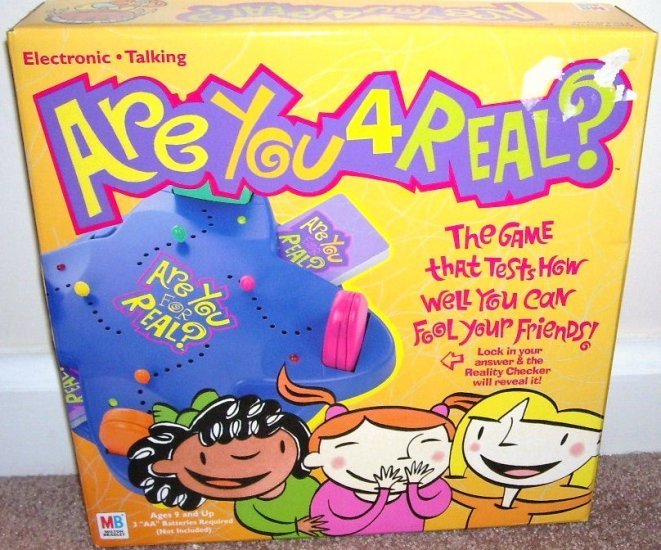 ARE YOU 4 REAL? ELECTRONIC TALKING PARTY GAME * NEW! *
