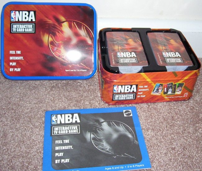 NBA INTERACTIVE TV CARD GAME * MINT IN TIN! * FROM 1998 HTF!