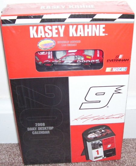 KASEY KAHNE 2008 DAILY DESKTOP BOXED CALENDAR * NEW * w/DIECAST CAR!