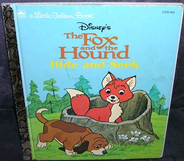Disney THE FOX AND THE HOUND * HIDE AND SEEK * LITTLE GOLDEN BOOK EXC COND! 1981