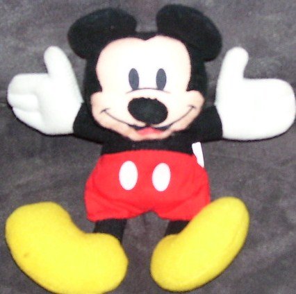 Disney APPLAUSE * MICKEY MOUSE * BEANIE PLUSH EXC COND! 7"