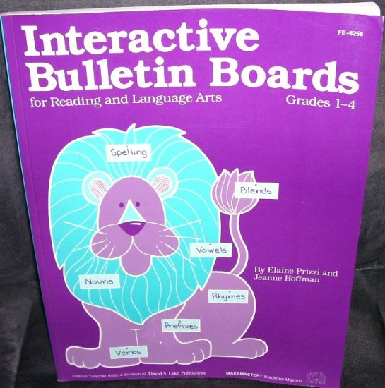 INTERACTIVE BULLETIN BOARDS BOOK * GRADES 1-4 * 1984 UNUSED!