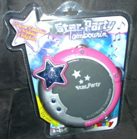 STAR PARTY MUSICAL * TAMBOURINE * ELECTRONIC NEW! HTF!
