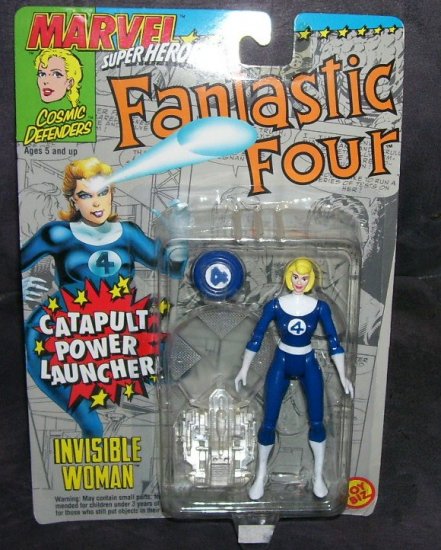 FANTASTIC FOUR * THE INVISIBLE WOMAN * w/CATAPULT Action Figure NEW! 1994