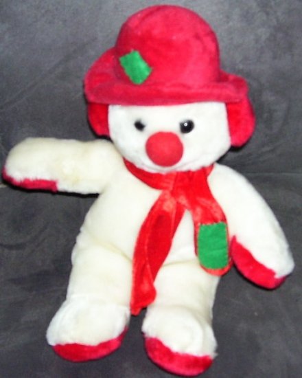 CHRISTMAS * SNOWMAN HOLIDAY PLUSH * 10 1/2" TALL Kellytoy