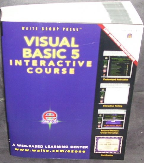VISUAL BASIC 5 INTERACTIVE COURSE BOOK & CD * NEW *