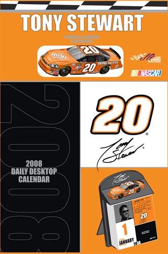 TONY STEWART 2008 Boxed Desk Calendar w/Diecast Car NEW!