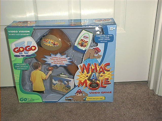 WHAC-A-MOLE VIDEO VISION GAME & MALLET SET BRAND NEW!