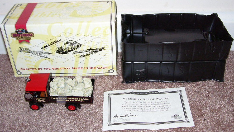 Matchbox YORKSHIRE STEAM WAGON De Selby Quarries DUBLIN