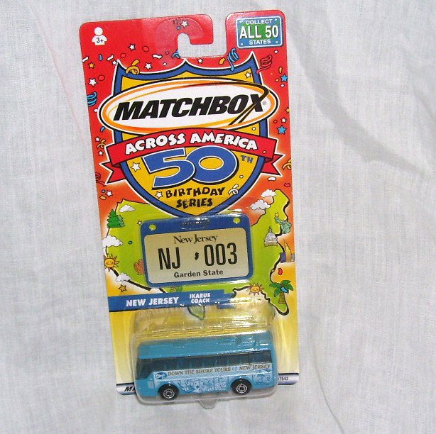 Matchbox Across America NEW JERSEY Diecast Ikarus Coach