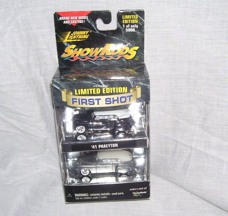 Johnny Lightning SHOW RODS FIRST SHOT '41 PHAEYTON 2 Cars NEW! LE 5000!
