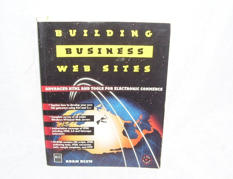 BUILDING BUSINESS WEBSITES Book By Adam Blum FIRST EDITION!