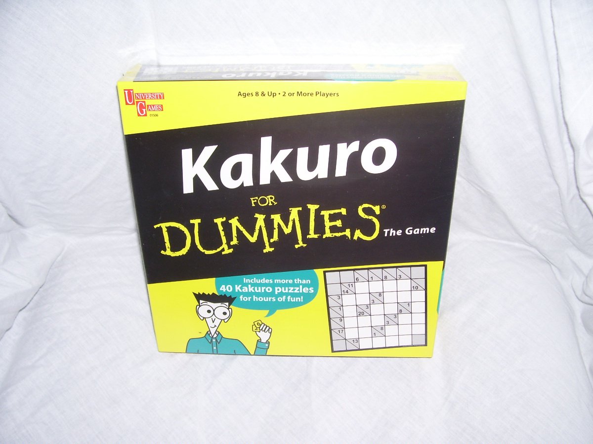KAKURO FOR DUMMIES THE GAME ~BRAND NEW!~ 40+ PUZZLES!