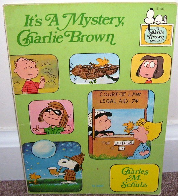 IT'S A MYSTERY CHARLIE BROWN Graphic Comic Book Novel 1975 VG COND! HTF