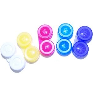 Screw Top Contact lens case (Assorted Colors) - Case