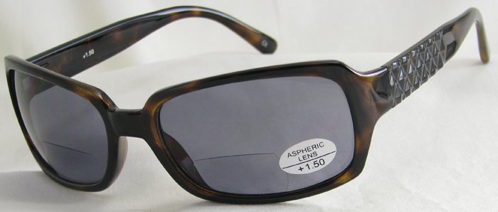 933RT-150 TINTED READING SUNGLASSES SUN READERS TORTOISE PLASTIC FRAME +1.50 BIFOCAL