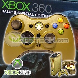 XBOX 360 HALO 3 Wireless Controller - Limited Edition HALO Version (New in bulk packaging)
